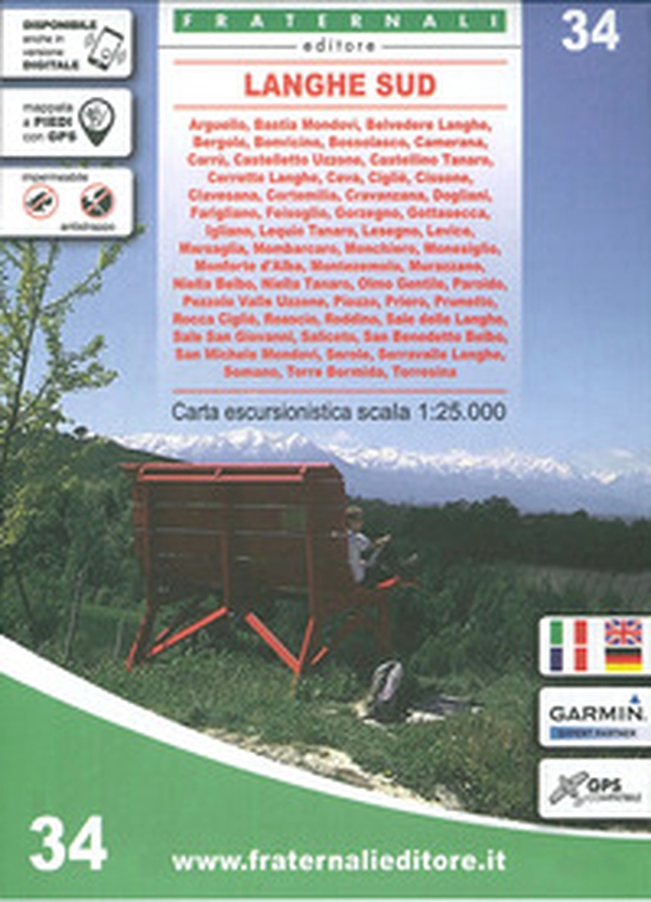 Carta n. 34. Langhe Sud. Carta escursionistica scala 1:25.000 - Librerie.coop Carta n. 34. Langhe Sud. Carta escursionistica scala 1:25.000 - Librerie.coop