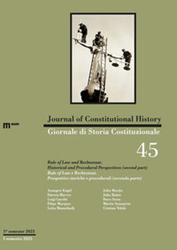 Giornale di storia Costituzionale-Journal of Constitutional history - Vol. 45\2 - Librerie.coop Giornale di storia Costituzionale-Journal of Constitutional history - Vol. 45\2 - Librerie.coop