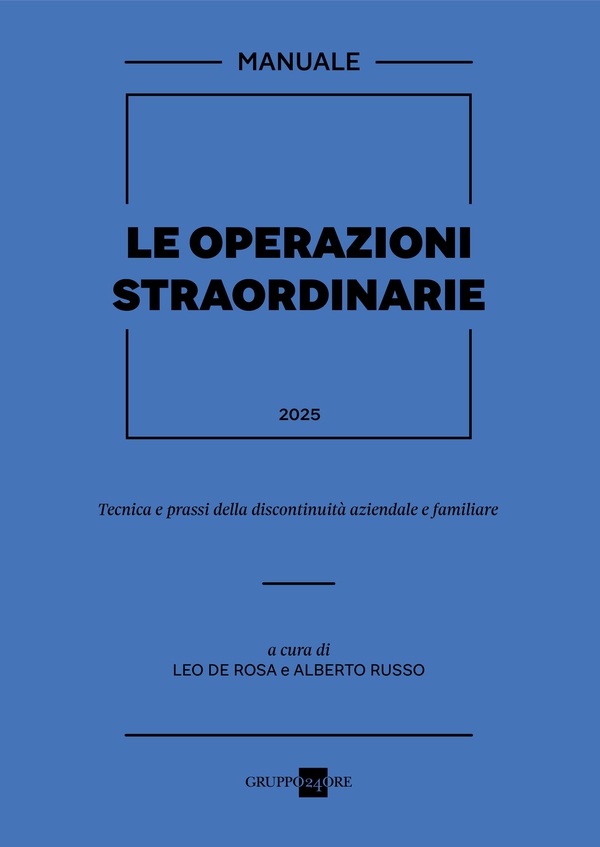 Manuale Le Operazioni straordinarie 2025 - Librerie.coop