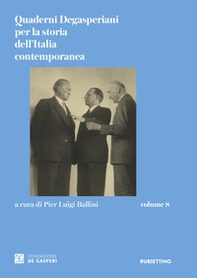 Quaderni degasperiani per la storia dell'Italia contemporanea - Vol. 8 - Librerie.coop
