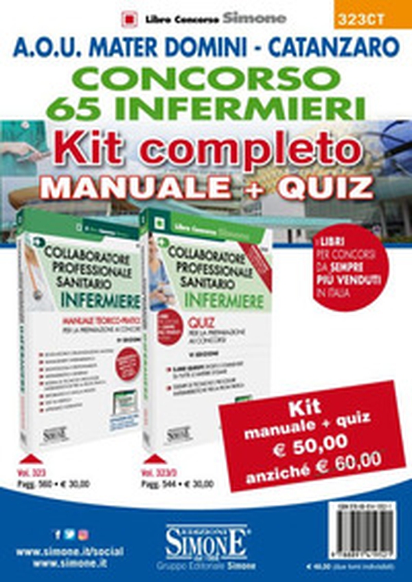 Concorso 65 infermieri A.O.U. Mater Domini Catanzaro. Kit completo Manuale + Quiz - Librerie.coop Concorso 65 infermieri A.O.U. Mater Domini Catanzaro. Kit completo Manuale + Quiz - Librerie.coop