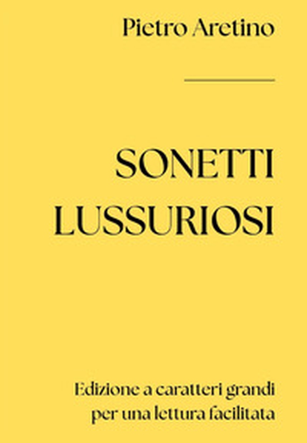 Sonetti lussuriosi - Librerie.coop