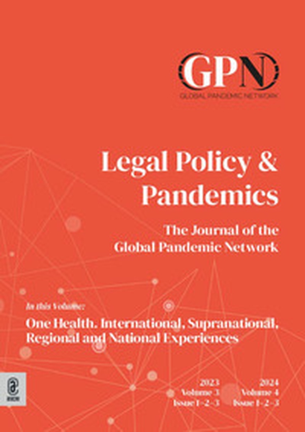 Legal policy & pandemics. The journal of the global pandemic network - Vol. 3-4 - Librerie.coop