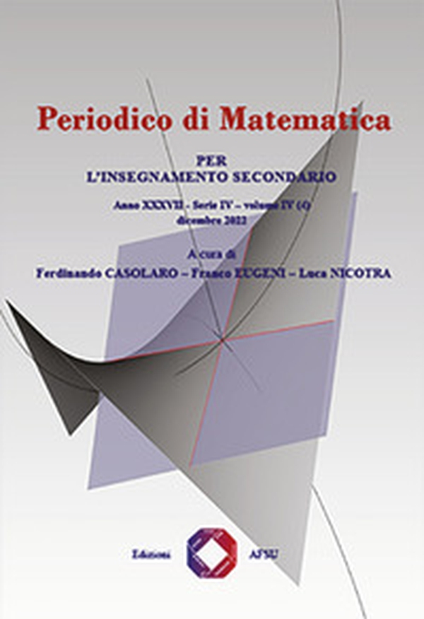 Periodico di matematica. Per l'insegnamento secondario - Vol. 4\4 - Librerie.coop Periodico di matematica. Per l'insegnamento secondario - Vol. 4\4 - Librerie.coop
