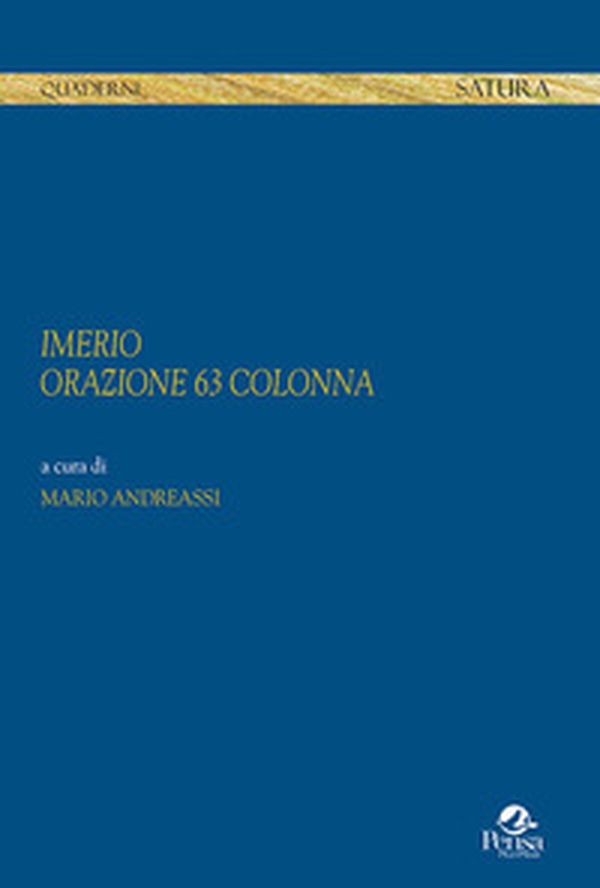 Imerio. Orazione 63 Colonna - Librerie.coop Imerio. Orazione 63 Colonna - Librerie.coop