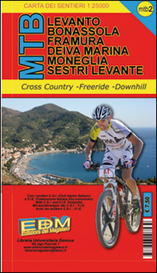MTB-2 Levanto. Carte dei sentieri di Liguria per mountain bike MTB VTT - Librerie.coop MTB-2 Levanto. Carte dei sentieri di Liguria per mountain bike MTB VTT - Librerie.coop