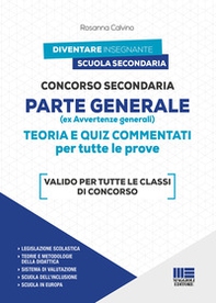 Concorso Secondaria. Parte generale (ex avvertenze generali) - Librerie.coop