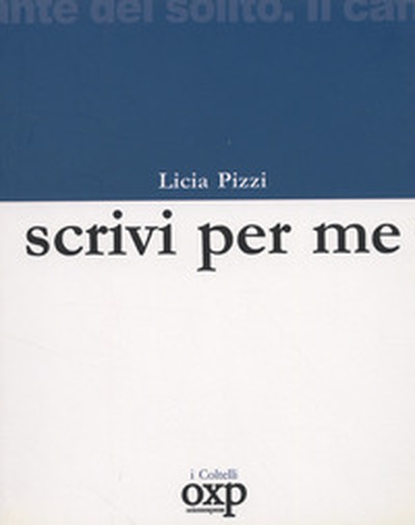 Scrivi per me - Librerie.coop Scrivi per me - Librerie.coop