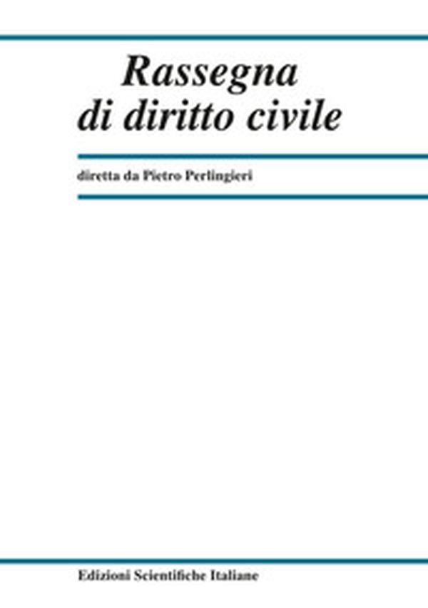 Rassegna di diritto civile - Vol. 4 - Librerie.coop