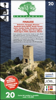 Carta n. 20. Finalese. Carta dei sentieri e stradale 1:25.000 - Librerie.coop
