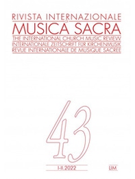 Rivista internazionale di musica sacra - Vol. 1-2 - Librerie.coop