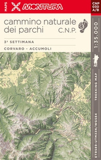 Trekking Map. Cammino naturale dei parchi. 3ª settimana: Corvaro - Accumoli - Librerie.coop