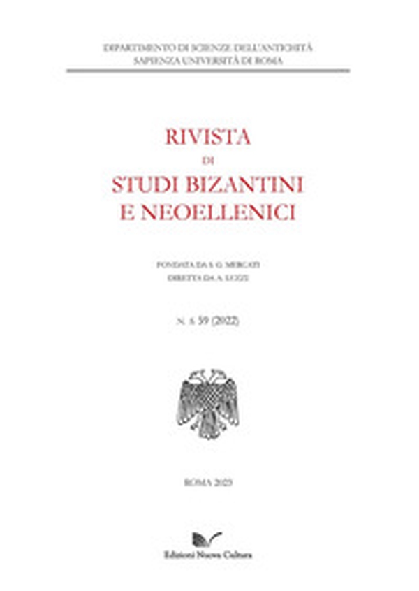 Rivista di studi bizantini e neoellenici - Vol. 59 - Librerie.coop Rivista di studi bizantini e neoellenici - Vol. 59 - Librerie.coop
