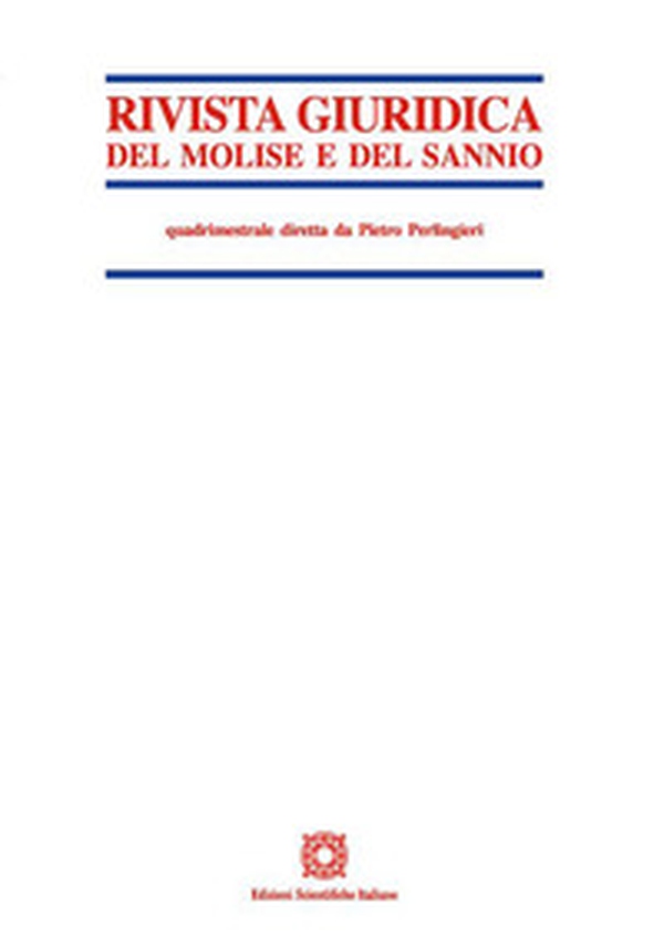 Rivista giuridica del Molise e del Sannio - Vol. 1 - Librerie.coop Rivista giuridica del Molise e del Sannio - Vol. 1 - Librerie.coop