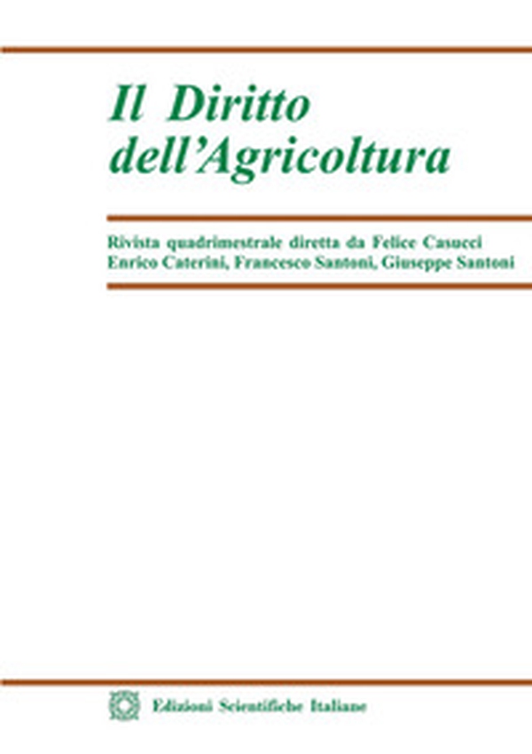 Il diritto dell'agricoltura - Vol. 1 - Librerie.coop Il diritto dell'agricoltura - Vol. 1 - Librerie.coop