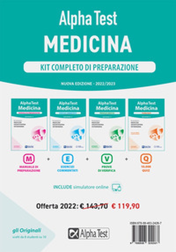 Alpha Test. Medicina. Kit completo di preparazione - Librerie.coop Alpha Test. Medicina. Kit completo di preparazione - Librerie.coop