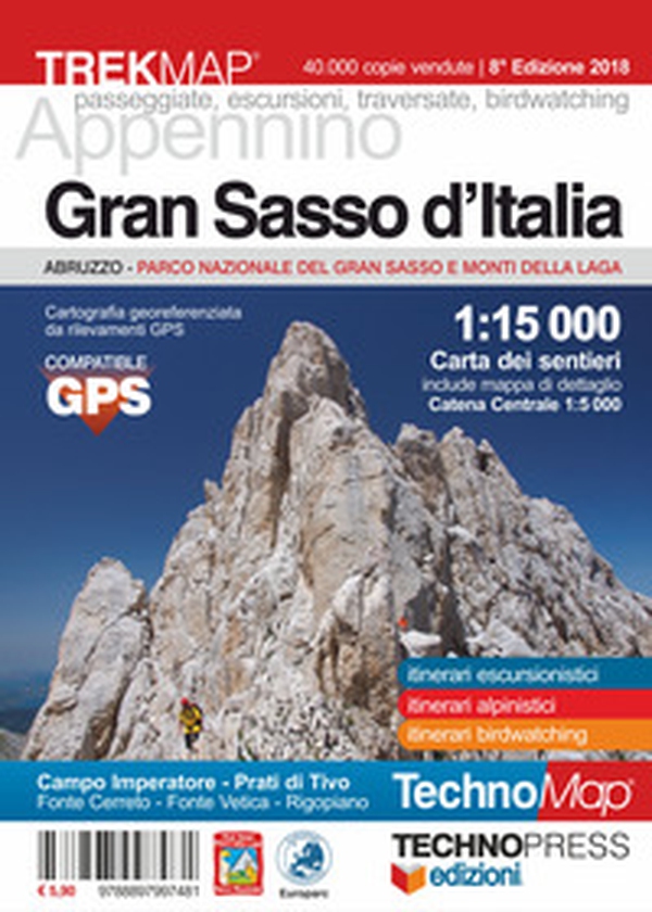 Gran Sasso d'Italia. Carta dei sentieri 1:15.000 - Librerie.coop Gran Sasso d'Italia. Carta dei sentieri 1:15.000 - Librerie.coop