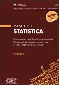 Manuale di statistica - Librerie.coop Manuale di statistica - Librerie.coop