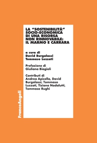 La "sostenibilità" socio-economica di una risorsa non rinnovabile: il marmo e Carrara - Librerie.coop La "sostenibilità" socio-economica di una risorsa non rinnovabile: il marmo e Carrara - Librerie.coop