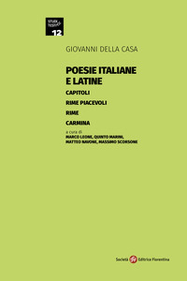 Poesie italiane e latine: Capitoli-Rime piacevoli-Rime-Carmina - Librerie.coop Poesie italiane e latine: Capitoli-Rime piacevoli-Rime-Carmina - Librerie.coop