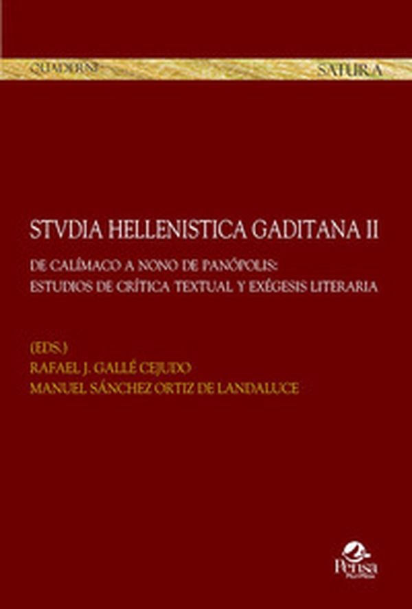 Stvdia hellenistica gaditana - Vol. 2 - Librerie.coop Stvdia hellenistica gaditana - Vol. 2 - Librerie.coop