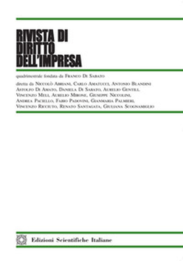Rivista di diritto dell'impresa - Vol. 1 - Librerie.coop Rivista di diritto dell'impresa - Vol. 1 - Librerie.coop