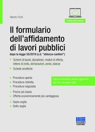 Il formulario dell'affidamento di lavori pubblici dopo la legge 55/2019 (c.d. "sblocca-cantieri") - Librerie.coop