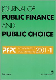 Journal of public finance and public choice. Economia delle scelte pubbliche - Vol. 1 - Librerie.coop