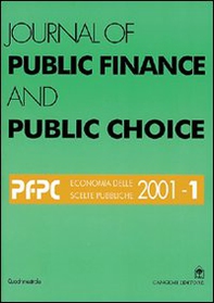 Journal of public finance and public choice. Economia delle scelte pubbliche - Vol. 1 - Librerie.coop Journal of public finance and public choice. Economia delle scelte pubbliche - Vol. 1 - Librerie.coop