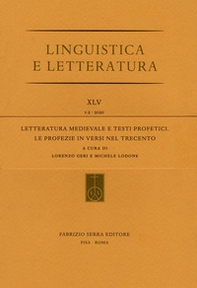 Letteratura medievale e testi profetici. Le profezie in versi nel Trecento - Librerie.coop