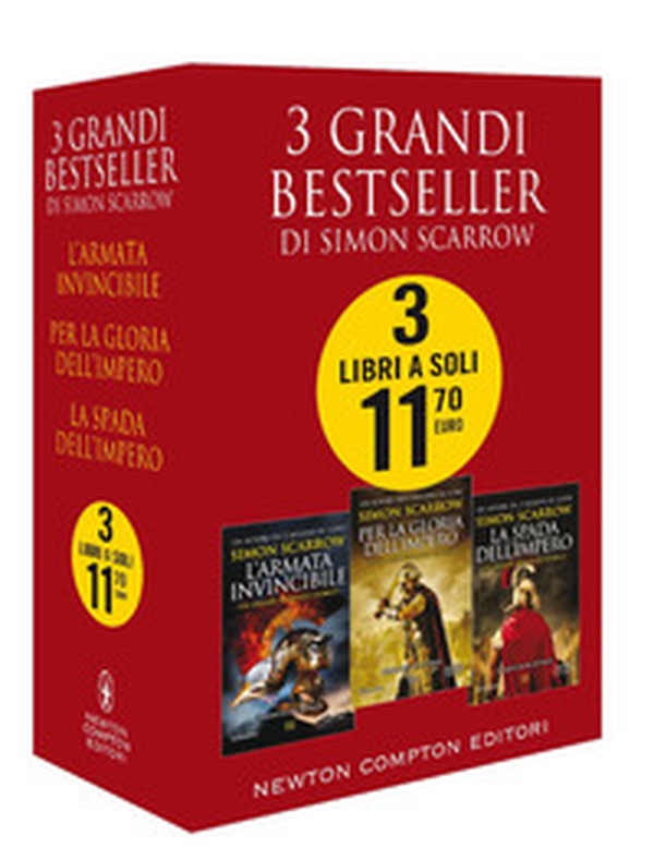 3 grandi bestseller di Simon Scarrow: L'armata invincibile-Per la gloria dell'impero-La spada dell'impero - Librerie.coop 3 grandi bestseller di Simon Scarrow: L'armata invincibile-Per la gloria dell'impero-La spada dell'impero - Librerie.coop