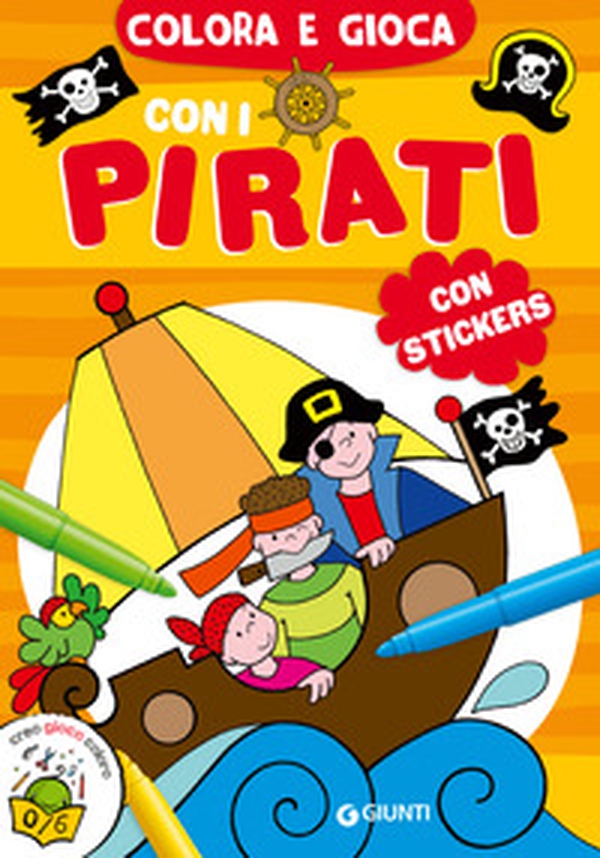 Colora e gioca con i pirati. Con adesivi - Librerie.coop Colora e gioca con i pirati. Con adesivi - Librerie.coop