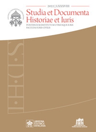 Studia et documenta historiae et iuris - Vol. 88 - Librerie.coop