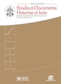 Studia et documenta historiae et iuris - Vol. 88 - Librerie.coop