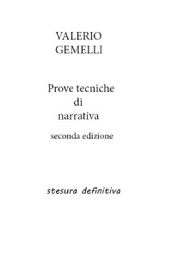 Prove tecniche di narrativa - Librerie.coop