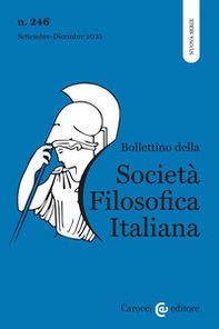 Bollettino società filosofica italiana. Nuova serie - Vol. 3 - Librerie.coop