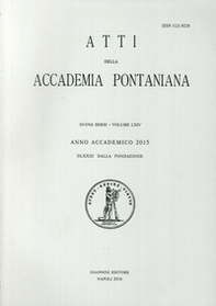 Atti della Accademia Pontaniana. Nuova Serie - Vol. 64 - Librerie.coop Atti della Accademia Pontaniana. Nuova Serie - Vol. 64 - Librerie.coop
