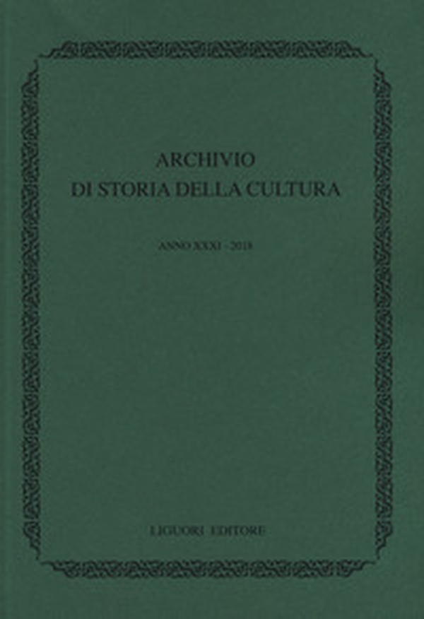 Archivio di storia della cultura - Librerie.coop Archivio di storia della cultura - Librerie.coop