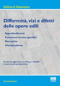 Difformità, vizi e difetti delle opere edili - Librerie.coop