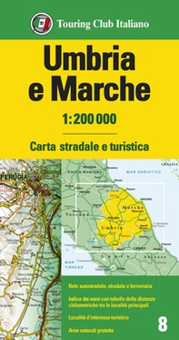 Umbria, Marche 1:200.000 - Librerie.coop