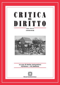 Critica del diritto. Rassegna di dottrina giurisprudenza legislazione e vita giudiziaria - Librerie.coop