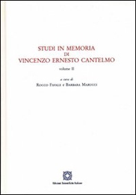 Studi in memoria di Vincenzo Ernesto Cantelmo. Vol. 1-2 - Librerie.coop