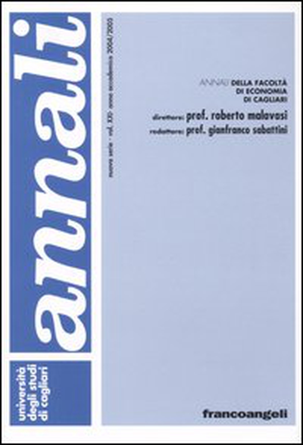 Annali della Facoltà di economia di Cagliari - Librerie.coop Annali della Facoltà di economia di Cagliari - Librerie.coop