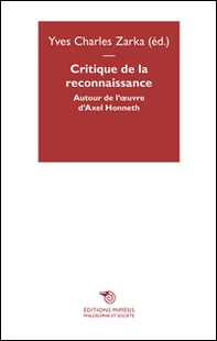 Critique de la reconnaissance - Librerie.coop Critique de la reconnaissance - Librerie.coop