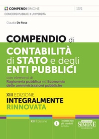 Compendio di contabilità di Stato e degli enti pubblici con elementi di ragioneria pubblica ed economia delle aziende e amministrazioni pubbliche - Librerie.coop