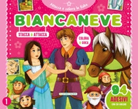Biancaneve. Attacca e colora le fiabe. Con adesivi - Librerie.coop