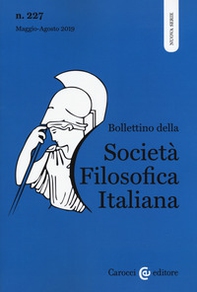 Bollettino della società filosofica italiana. Nuova serie - Librerie.coop