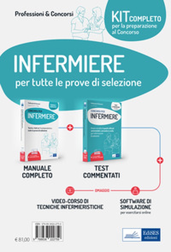Kit completo per concorsi per infermiere. Manuale completo per tutte le fasi di selezione-Test e procedure per prove scritte e pratiche - Librerie.coop Kit completo per concorsi per infermiere. Manuale completo per tutte le fasi di selezione-Test e procedure per prove scritte e pratiche - Librerie.coop