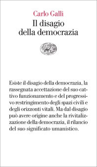 Il disagio della democrazia - Librerie.coop Il disagio della democrazia - Librerie.coop