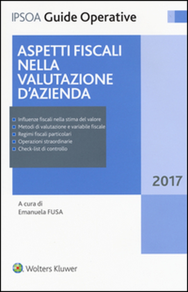 Aspetti fiscali nella valutazione d'azienda - Librerie.coop Aspetti fiscali nella valutazione d'azienda - Librerie.coop
